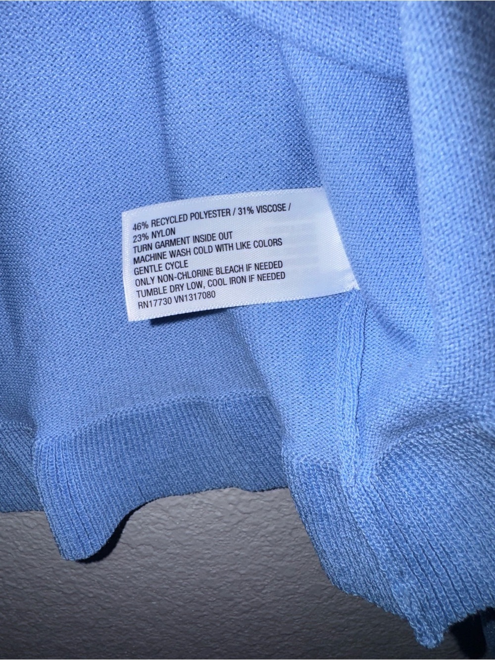 New a new day Light Blue Ruffle Hem Button Cardigan XS - Picture 8 of 9